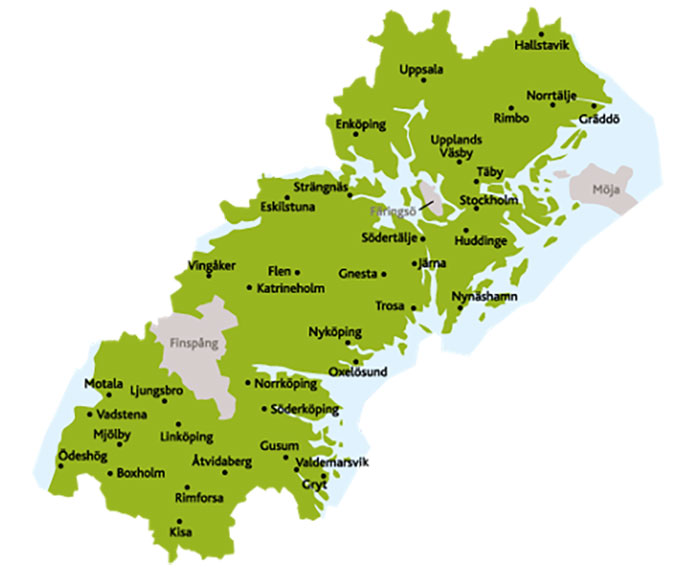 KfS geografiska område
